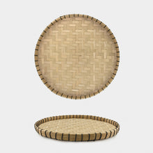 East of India Woven round Trays
